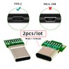 NFHK Connector 2pcs/lot OEM DIY USB-C USB 3.1 Type-C Male