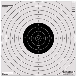 Babotech 250 x Air Rifle Targets 14 x 14 cm for Pistol Air Rifle Airsoft [Target Target for Bullet Catch]