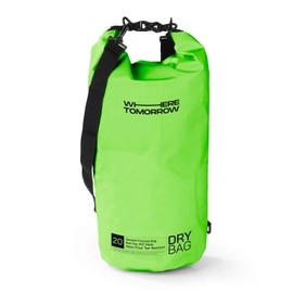 #DoYourOutdoor Dry Bag | Waterproof Backpack | Waterproof Bag & Pack Sack | 2L 5L 10L 20L 30L Dry Bag in 2 Styles and Many Colours | Ideal for Boat, Kayak, Fishing and Camping, Green, Hoizontal