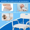 Non-Slip Shower Seat Cushion with 3D Mesh & Hooks -