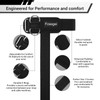 Weight Lifting Straps With Cuffed D Ring, Wrist Support, Heavy