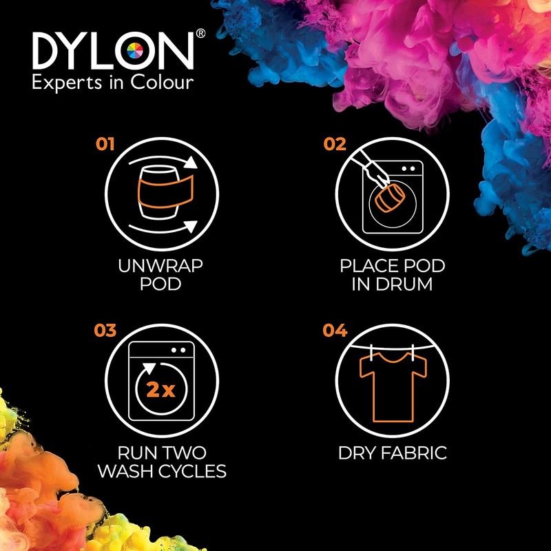 DYLON Washing Machine Fabric Dye Pod for Clothes & Soft