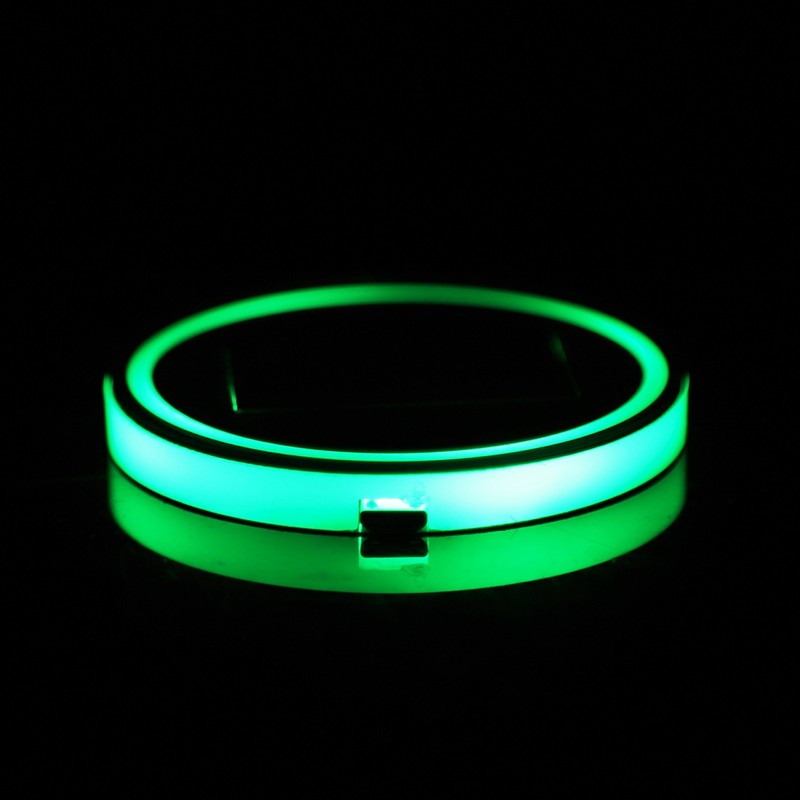2pcs Solar LED Cup Pad Holder RGB 7 Colors Lights
