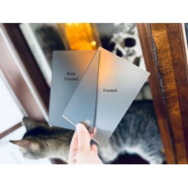 DistinctAndUnique Grey Frosted (12" x 24") Acrylic Plexiglass Sheet 1/4” (6 mm) Thick Plastic Plexi Glass for Signs, Privacy Screen, Decorative Panels, DIY Display Projects