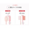 ヘッドが薄くて細くなった奥歯のウラまで磨きやすい歯ブラシ｜【グッドデザイン賞受賞】ふつう 4本組(4色アソー ト・個別包装)