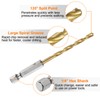 sourcing map 6pcs 1/4" Hex Shank Twist Drill Bits 3.5mm