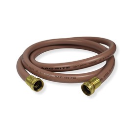 Ag-Rite Custom Length Garden Hose - Ideal Lead-In Hose with Female-to-Female Ends - 5/8in diameter Brown Hose with Brass Fittings, No Kink, No Leak, Lightweight and Heavy Duty (8 FT)