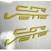 Advanced Trims YELLOW C7 Engine Cover Plastic Letters Set For