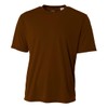 A4 Mens Cooling Performance Crew, Small, Brown