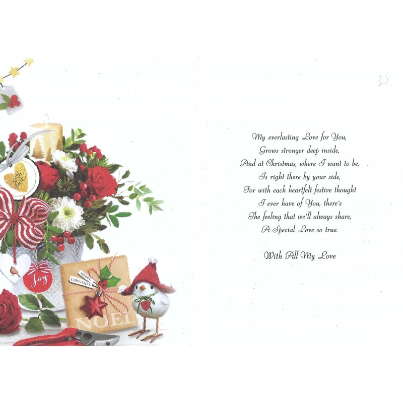 Jonny Javelin Wonderful Wife Love At Christmas Time Card Robin