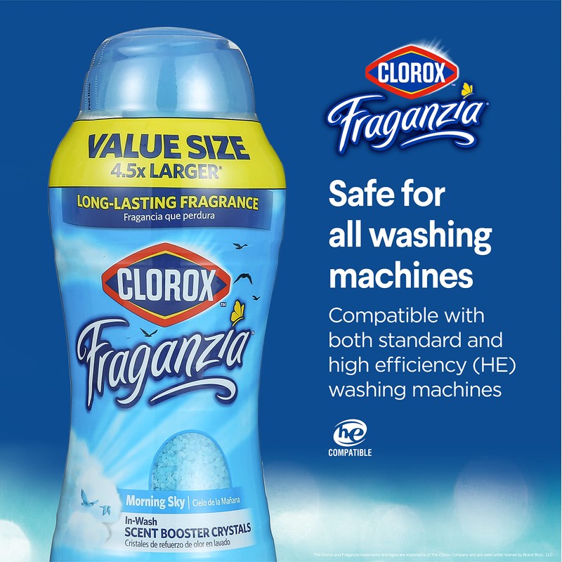 Clorox Fraganzia Laundry Scent Booster Crystals in Morning Sky Scent