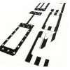 Tailgate Insert Letters compatible With Silverado 2019-2025 Black American Flag