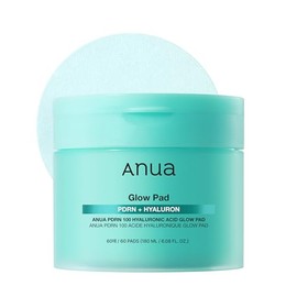 Anua PDRN 100 Hyaluronic Acid Pad, Hydrating Dual-Textured Toner Pads, Salmon DNA & Collagen Face Pads for Glass Skin Glow & Makeup Prep, Sensitive & Dry Skin, Korean Skincare, 6.1 fl oz, 60 Pads