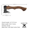 14.7" Hatchet, Camping Hatchet with 1065 Carbon Steel & Wooden
