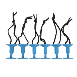 6Pcs Surf Board Leash Leg Rope Plug Nylon Plastic Surf Leash Plug Surfboard AccessoryBlue