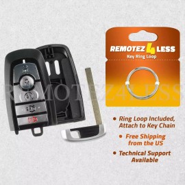Remotez4less For 2017 2018 2019 2020 Ford Edge Replacement Remote Fob Shell Case Pad 5b