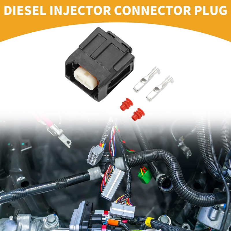 Partuto 2 Pin Diesel Injector Plug - Car Female Wire