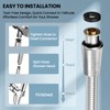 Stainless Steel Shower Hose Waysse 71 Inches Extra Long Shower