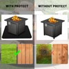 WishesMar 78 * 61CM Fire Pit Mat Fireproof Heat Proof