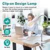 Desk Clip Lamp Holder, Clip on Light with Metal Clip