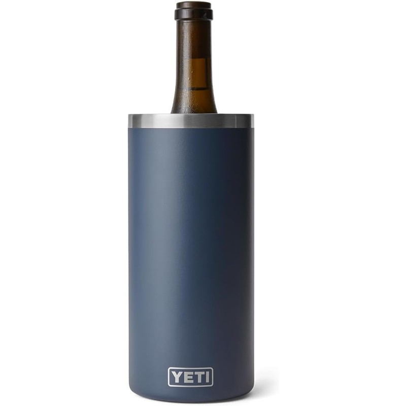 YETI Rambler Wine Chiller, Stainless Steel Insulated, Navy