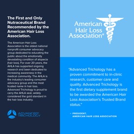 DHT Blocker - Hair Growth Supplement for Genetic Thinning for Men and Women | Approved* by American Hair Loss Association | Guaranteed, Backed by 20 Years of Experience in Hair Loss Treatment Clinics