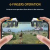 GOFOYO Mobile Game Controller Trigger,6 Finger Game Trigger Gamepad Large