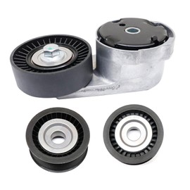 FZJDSD 4Pcs Drive Belt Replacement Kit Compatible with Maserati Ghibli Levante Quattroporte 3.0TT V6 2013-2017 Replace 278950,278950, 278940, 286570, 243857