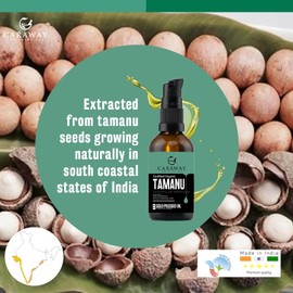 Botanical Beauty TAMANU OIL BUTTER 100% Pure Natural VIRGIN UNREFINED Cold-Pressed Carrier Oil 4 Fl oz 120 ml for Face, Skin, Body, Hair, Lip, Nails. Rich in Vitamin E, Vitamin C