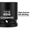 CASOMAN 1/2" Drive 4-Point Square Socket-13/16", Budd Wheel Impact Socket,