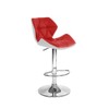 Modern Home Spyder Contemporary Adjustable Height Barstool/Bar Chair (White/Red)