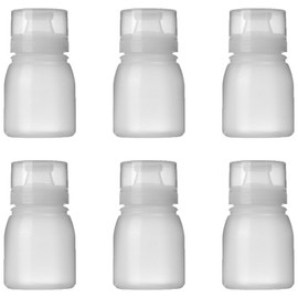 Mimalexin 6PCS Condiment Porous Squeeze Bottles, Salad Dressing Oil Container with Lids for BBQ Sauces, Leakproof Condiment Storage Bottles, 6oz Mini Bottles to Go Travel