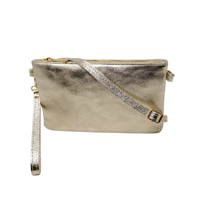 Mauro Pelletteria Women's Genuine Leather Clutch Bag - Handbag &