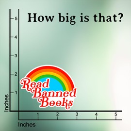 (3 Pcs) Read Banned Books Sticker Reading Lover Book Lover Bookish Booktok Reader Water Assistant Vinyl Sticker for Water Bottle Laptop Kindle Phone Sticker Decal Decor Stuff 3 Inch