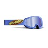 FMF PowerCore Core MX Offroad Goggles Cyan w/Blue Mirror Lens