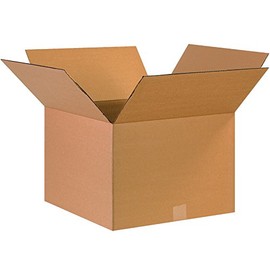 BOX USA 17 x 17 x 12 Corrugated Cardboard Boxes, Medium 17"L x 17"W x 12"H, Pack of 25 | Shipping, Packaging, Moving, Storage Box for Home or Business, Strong Wholesale Bulk Boxes