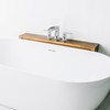 HOIGY Chrome Deck Mount Tub Faucet 3 Hole, Brass Widespread