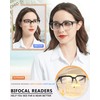 MARE AZZURO No Line Bifocal Reading Glasses 1.50 Women Oversized