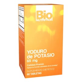Yoduro De Potasio 65Mg 60 Tabletas Suplemento Bio Nutrition