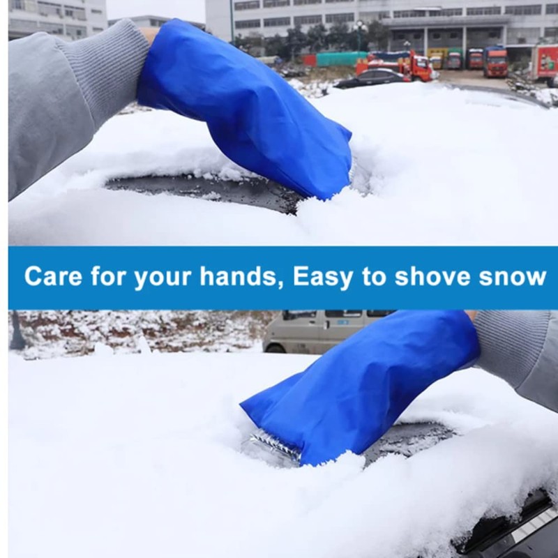 Glamza Ice Scraper for Car Windscreen with Warm Hand Mitt