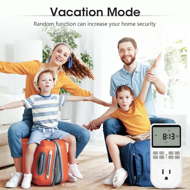 Plug in Digital Oulet Timer Switch 7 Day / 24