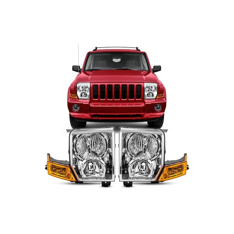 Reinko Headlight Assembly Compatible with 2006 2007 2008 2009 2010