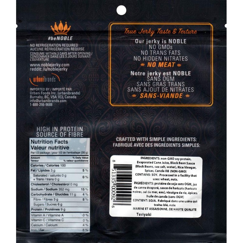 Noble Jerky - Vegan Jerky Variety Pack - 5 Flavors