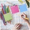 DOITOOL 12Pcs Portable Memo Pads Smooth Writing Sticky Tabs for