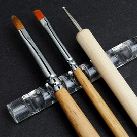 Nail Brush Holder Straight Holder Stand (WC0977C) / 네일 브러쉬거치대 일자형 홀더 스탠드 (WC0977C)