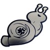 Turbo Boost Snail Badge Emblem SilverStick-on