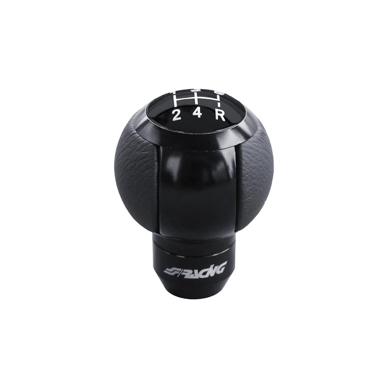 Simoni Racing Gear Knob Slot Aluminium / Black Eco Leather