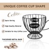 Coffee Pod Holder,Cup Pattern K Cup Holder Metal Coffee Capsule
