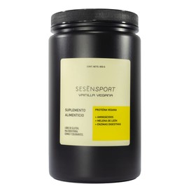 SESEN - Protena Vegana Sabor Vainilla 850 g - Aminocidos, Enzimas digestivas, Ingredientes naturales, Suplemento Alimenticio, Vegan Protein, Sin...   