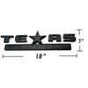 2 Count All Black 3D Texas Edition Emblem compatible with